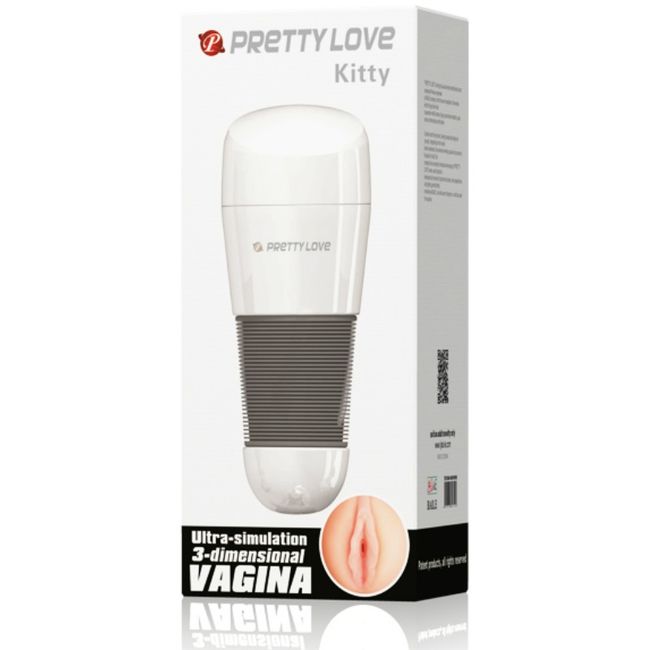 PRETTY LOVE - MASTURBATORE VAGINA BIANCO KITTY - PRETTY LOVE MALE | Lingerie Harness Boutique