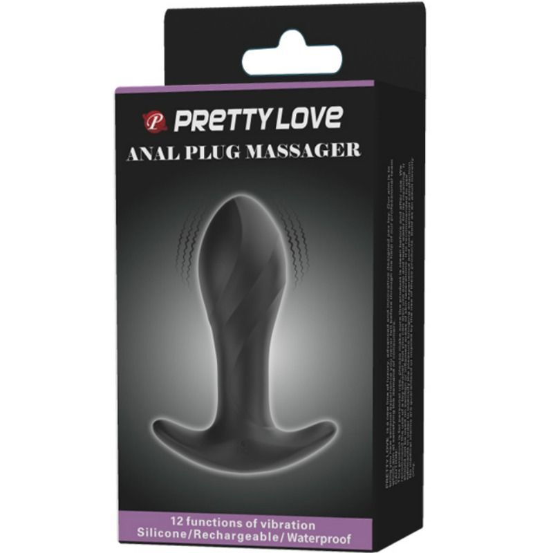 PRETTY LOVE - VIBRATORE ANALE NERO - PRETTY LOVE | Lingerie Harness Boutique