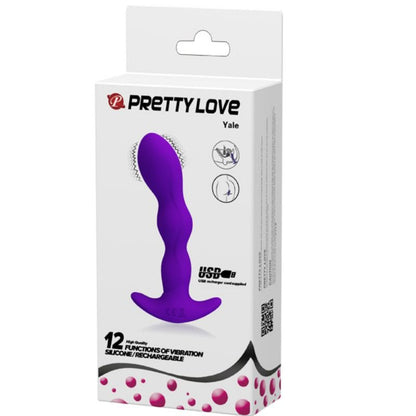 PRETTY LOVE - MASSAGGIATORE ANALE 12 MODALIT DI VIBRAZIONE LILLA - PRETTY LOVE | Lingerie Harness Boutique