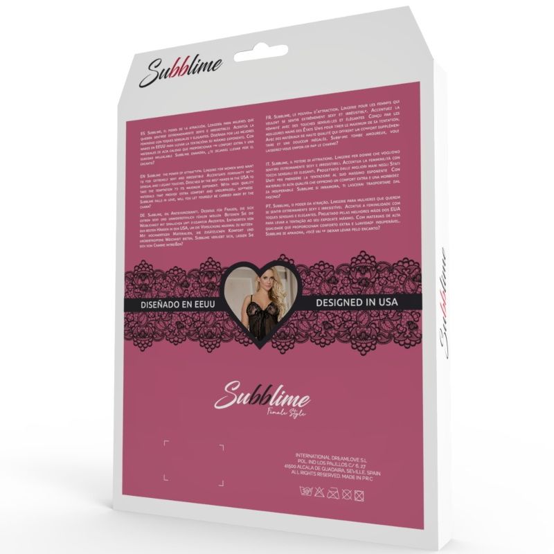 SUBBLIME - FETISH CHIMICA E CINTURA PER GIARRETTIERA L / XL - SUBBLIME DRESSES | Lingerie Harness Boutique