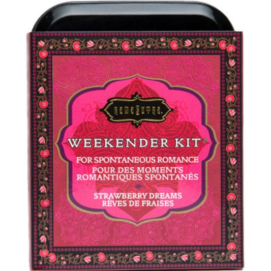 KAMASUTRA - CAN KIT WEEKENDER STRAWBERRY DREAMS STRAWBERRY