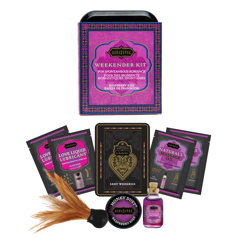 KAMASUTRA - WEEKENDER TIN KIT RASPBERRY KISS RASPBERRY