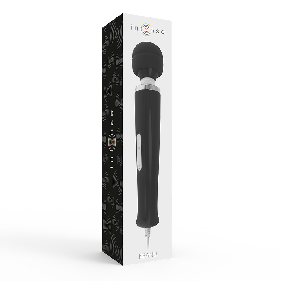 INTENSE - MASSAGGIATORE NERO KEANU WAND - INTENSE COUPLES TOYS | Lingerie Harness Boutique