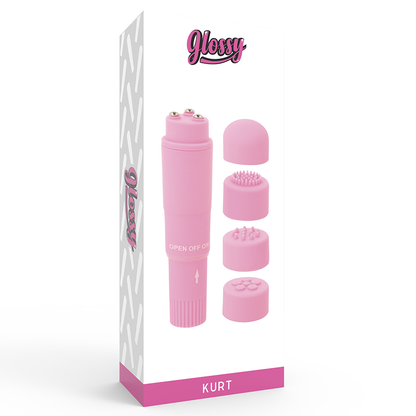 GLOSSY - POCKET KURT MASSAGER PINK