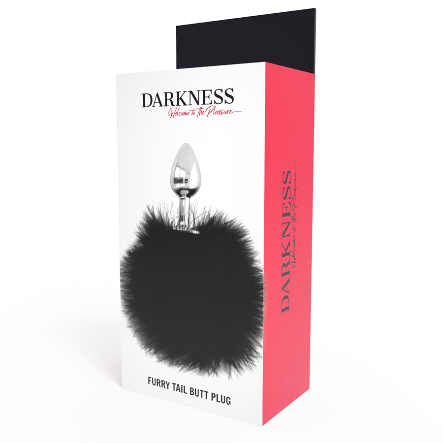 DARKNESS - BUTTPLUG ANALE EXTRA CON CODA NERA 7 CM - DARKNESS ANAL | Lingerie Harness Boutique