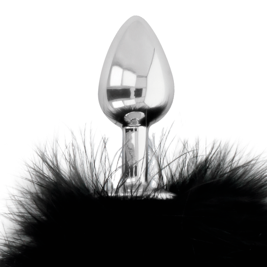 DARKNESS - BUTTPLUG ANALE EXTRA CON CODA NERA 7 CM - DARKNESS ANAL | Lingerie Harness Boutique