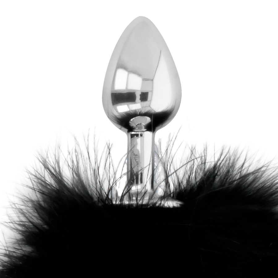DARKNESS - BUTTPLUG ANALE EXTRA CON CODA NERA 7 CM - DARKNESS ANAL | Lingerie Harness Boutique