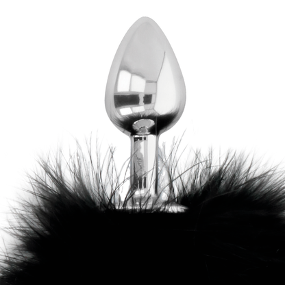 DARKNESS - BUTTPLUG ANALE EXTRA CON CODA NERA 7 CM - DARKNESS ANAL | Lingerie Harness Boutique