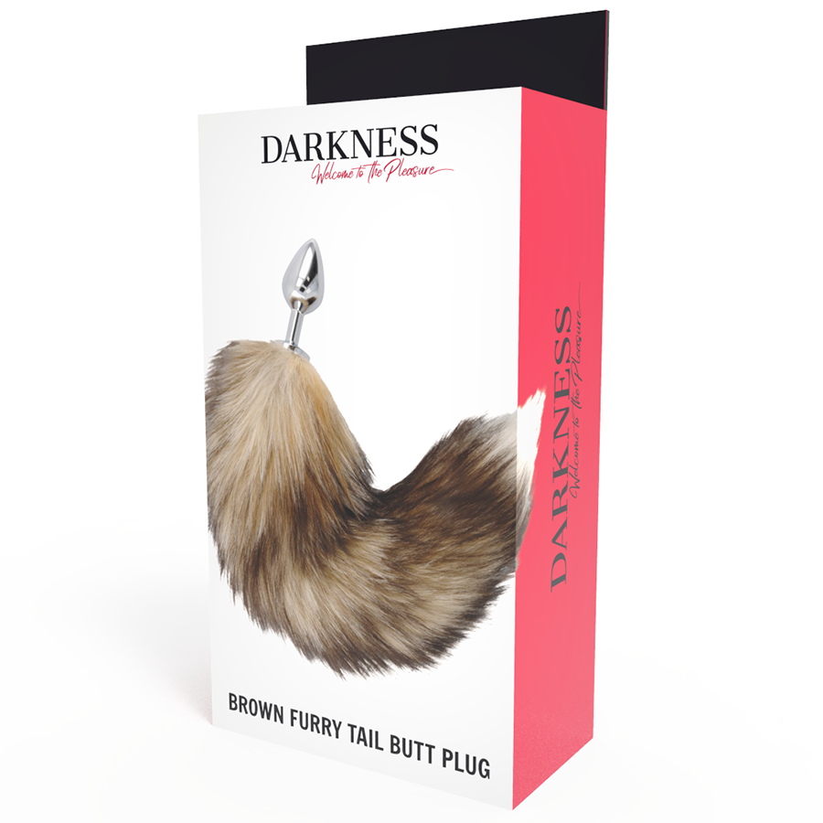 DARKNESS - TAIL BUTT PLUG SILVER - DARKNESS | Lingerie Harness Boutique