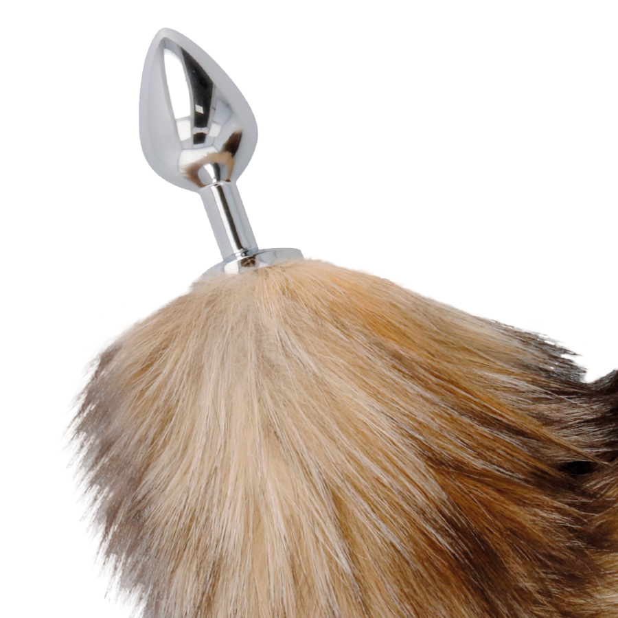 DARKNESS - TAIL BUTT PLUG SILVER - DARKNESS | Lingerie Harness Boutique
