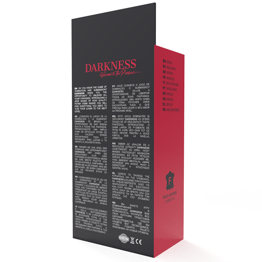 DARKNESS - MASCHERA ROSSA DI ALTA QUALIT