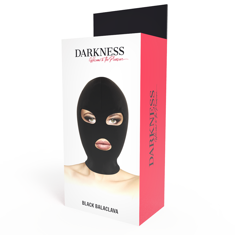 DARKNESS - BDSM MOUTH AND EYES SUBMISSION MASK BLACK