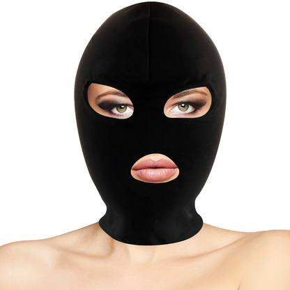 DARKNESS - BDSM MOUTH AND EYES SUBMISSION MASK BLACK