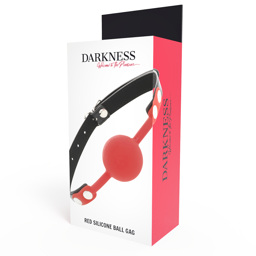 DARKNESS - BAVAGLINO IN SILICONE ROSSO - DARKNESS BONDAGE | Lingerie Harness Boutique