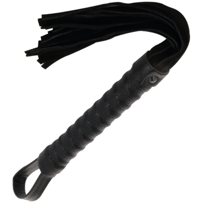 DARKNESS - FRUSTA BONDAGE NERA CON MANICO IN PELLE - DARKNESS SENSATIONS | Lingerie Harness Boutique