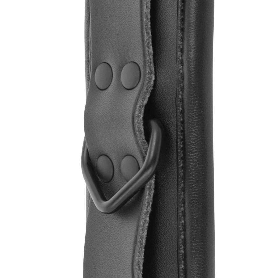 DARKNESS - MANETTE REGOLABILI ALLA CAVIGLIA IN PELLE NERA - DARKNESS BONDAGE | Lingerie Harness Boutique