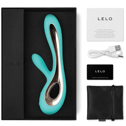 LELO - VIBRATORE SORAYA 2 RABBIT AQUA - LELO | Lingerie Harness Boutique