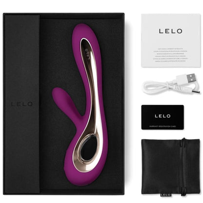 LELO - VIBRATORE SORAYA 2 RABBIT DEEP ROSE - LELO | Lingerie Harness Boutique