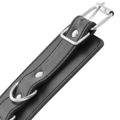 DARKNESS - MANETTE ALLA CAVIGLIA REGOLABILI IN PELLE NERA - DARKNESS BONDAGE | Lingerie Harness Boutique
