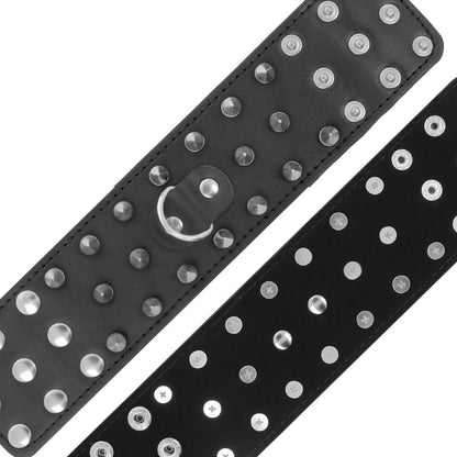 DARKNESS - MANETTE CON TESCHI E OSSA NERE CON SPUNTE - DARKNESS BONDAGE | Lingerie Harness Boutique