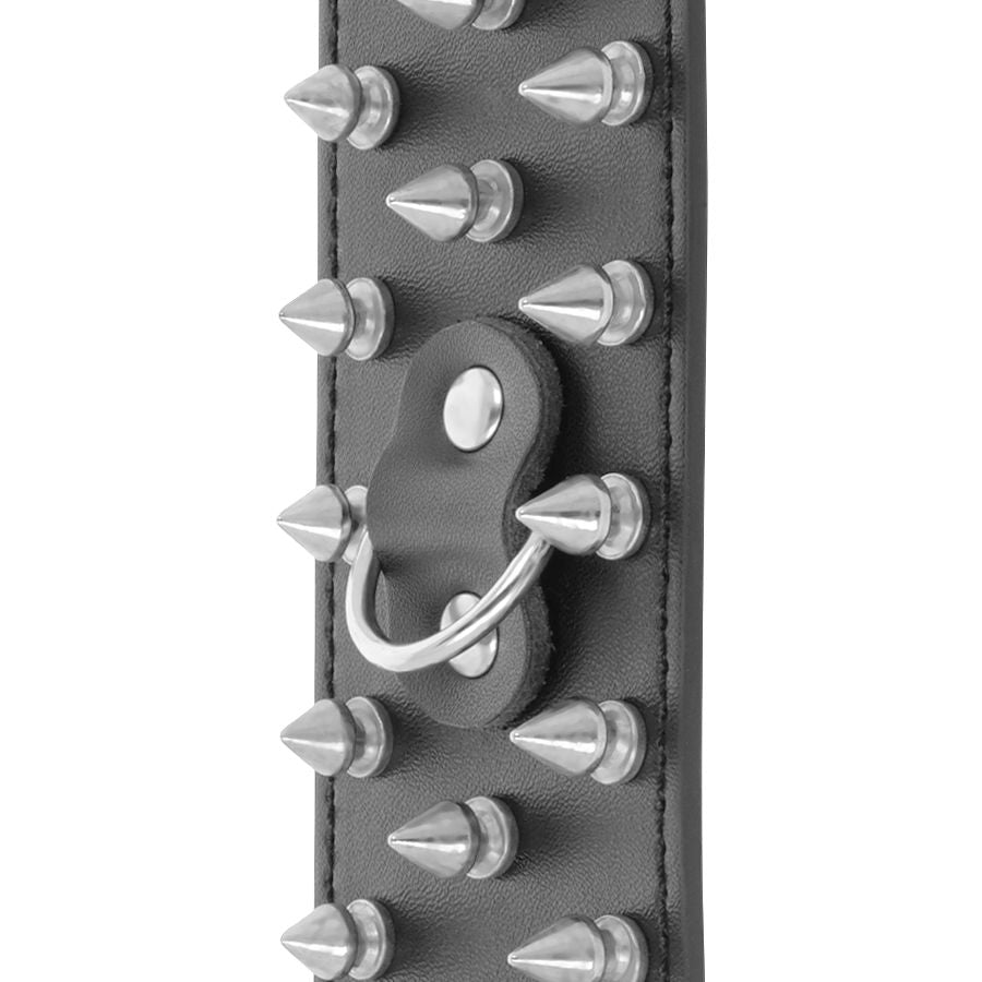 DARKNESS - MANETTE CON TESCHI E OSSA NERE CON SPUNTE - DARKNESS BONDAGE | Lingerie Harness Boutique