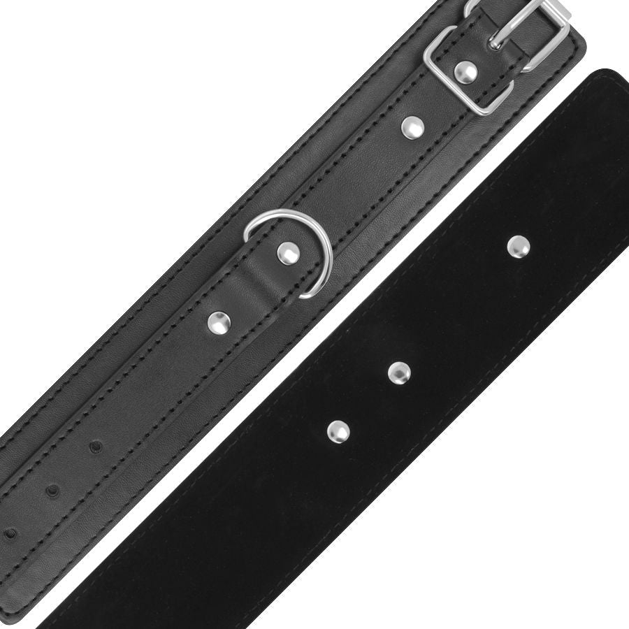 DARKNESS - MANETTE NERE REGOLABILI CON DOPPIO NASTRO DI RINFORZO - DARKNESS BONDAGE | Lingerie Harness Boutique
