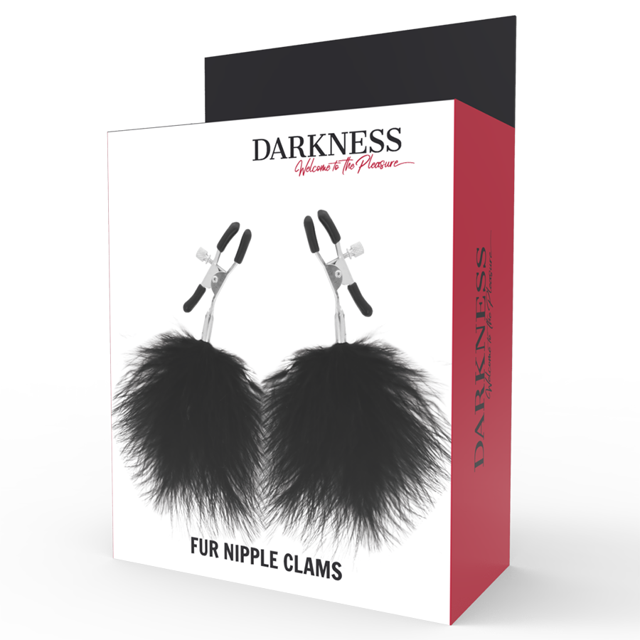 DARKNESS - MORSETTI PER CAPEZZOLI POM-POM 2 - DARKNESS SENSATIONS | Lingerie Harness Boutique