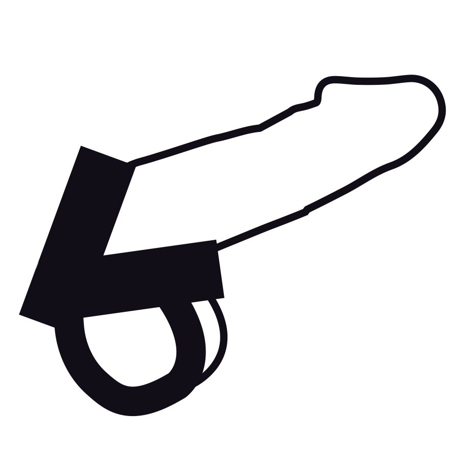 DARKNESS - ANELLO IN PELLE PER PENE E TESTICOLI - DARKNESS SENSATIONS | Lingerie Harness Boutique