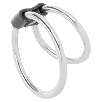 DARKNESS - DOUBLE METAL COCK RING