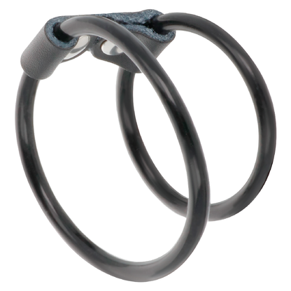 DARKNESS - DOPPIO ANELLO PER PENE FLESSIBILE - DARKNESS SENSATIONS | Lingerie Harness Boutique