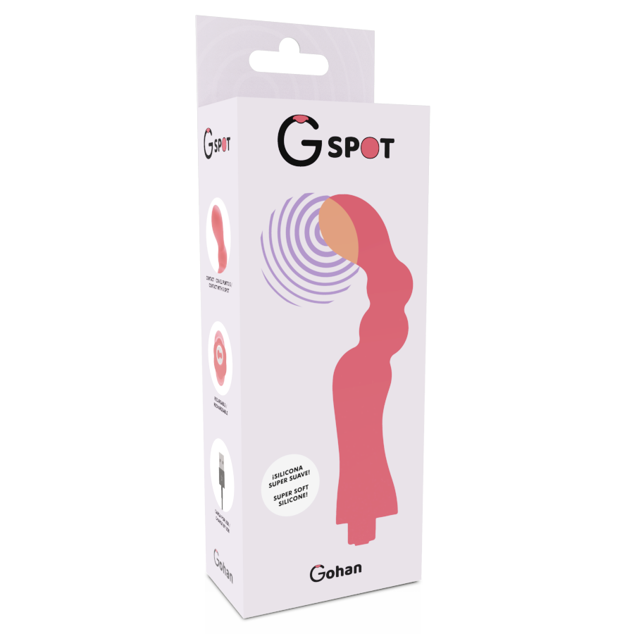 G-SPOT - VIBRATORE GOHAN G-SPOT ROSSO CHIARO - G-SPOT | Lingerie Harness Boutique