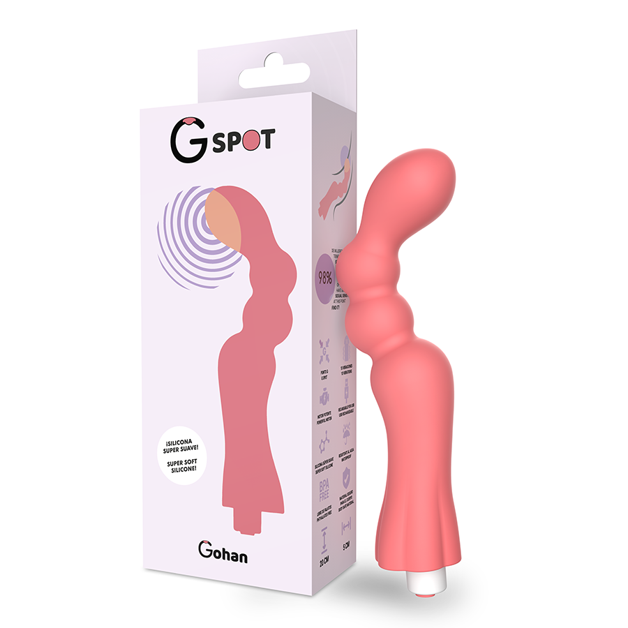 G-SPOT - VIBRATORE GOHAN G-SPOT ROSSO CHIARO - G-SPOT | Lingerie Harness Boutique