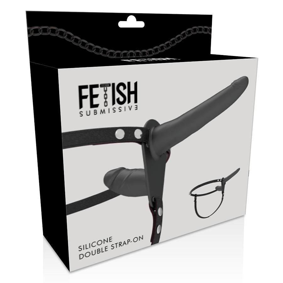 FETISH SUBMISSIVE HARNESS - DOPPIA PENETRAZIONE NERA - FETISH SUBMISSIVE HARNESS | Lingerie Harness Boutique