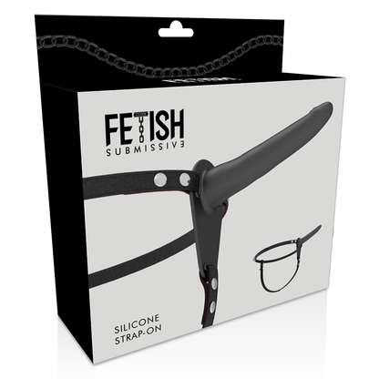 FETISH SUBMISSIVE HARNESS - SILICONE NERO 15 CM - FETISH SUBMISSIVE HARNESS | Lingerie Harness Boutique