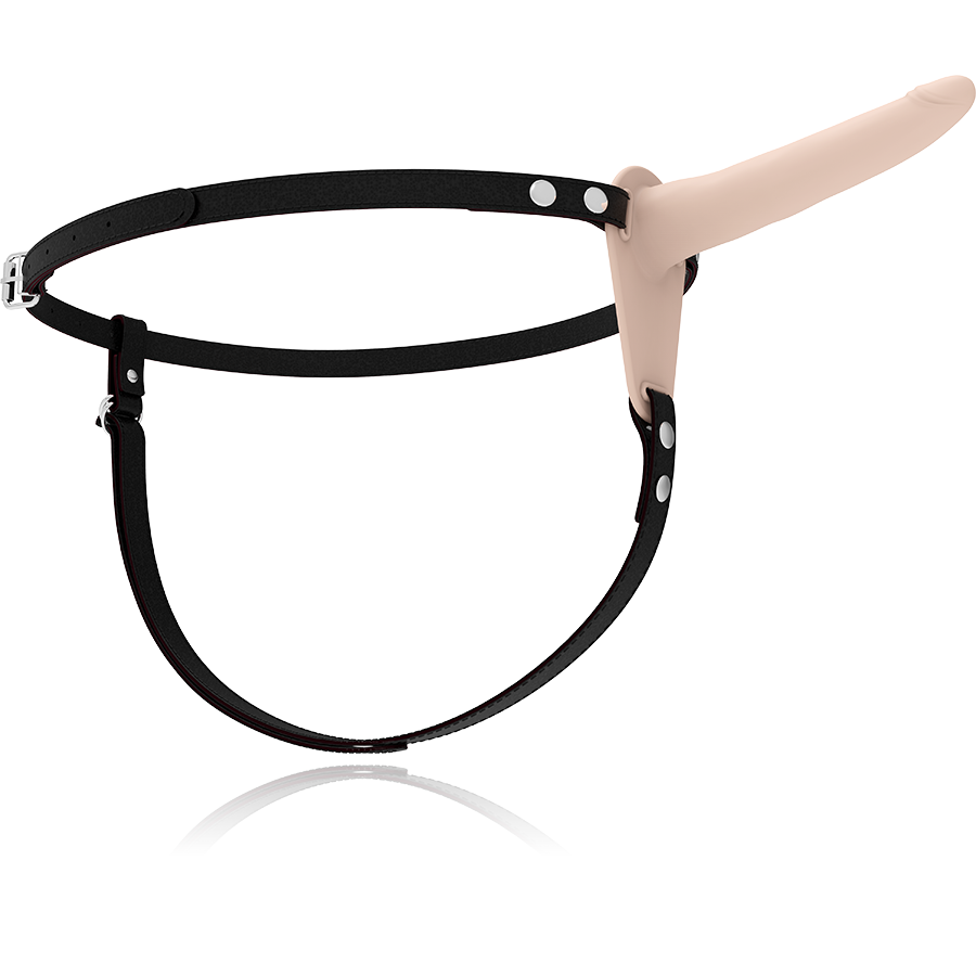 FETISH SUBMISSIVE HARNESS - VIBRATORE IN SILICONE CARNE 15 CM - FETISH SUBMISSIVE HARNESS | Lingerie Harness Boutique