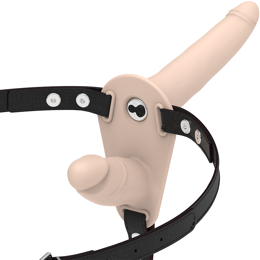 FETISH SUBMISSIVE HARNESS - VIBRATORE FLESH UP A DOPPIA PENETRAZIONE - FETISH SUBMISSIVE HARNESS | Lingerie Harness Boutique