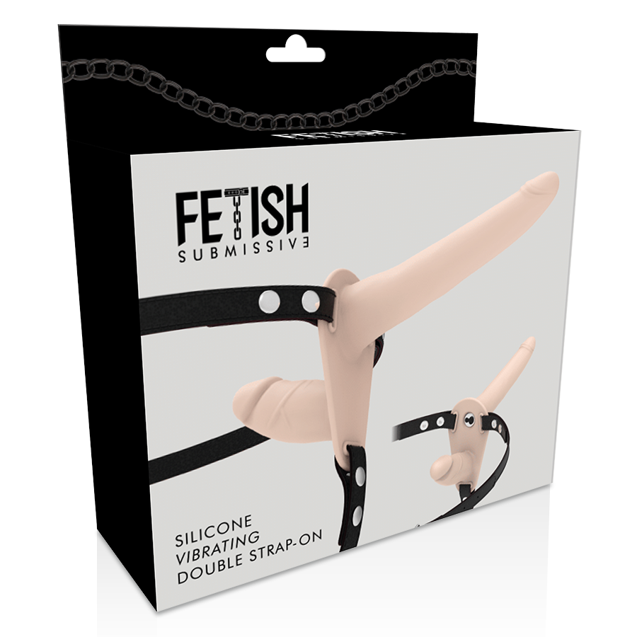 FETISH SUBMISSIVE HARNESS - VIBRATORE FLESH UP A DOPPIA PENETRAZIONE - FETISH SUBMISSIVE HARNESS | Lingerie Harness Boutique
