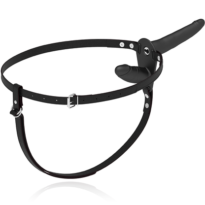 FETISH SUBMISSIVE HARNESS - VIBRATORE NERO A DOPPIA PENETRAZIONE - FETISH SUBMISSIVE HARNESS | Lingerie Harness Boutique