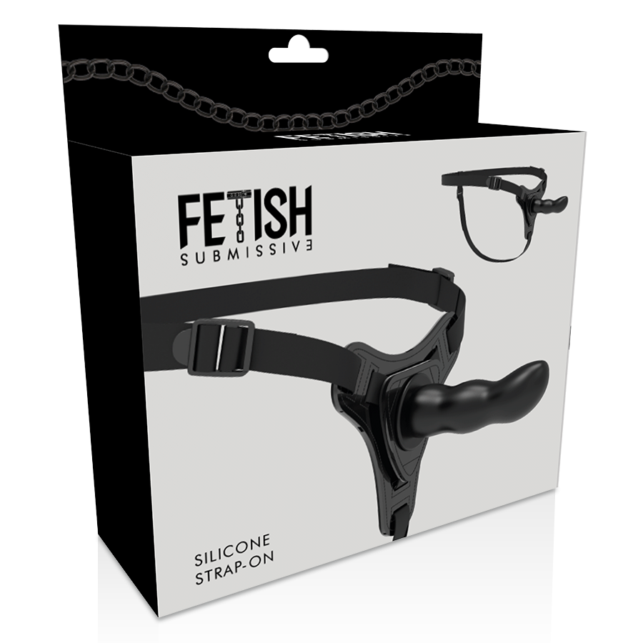 FETISH SUBMISSIVE HARNESS - SILICONE NERO PUNTO G 16 CM - FETISH SUBMISSIVE HARNESS | Lingerie Harness Boutique