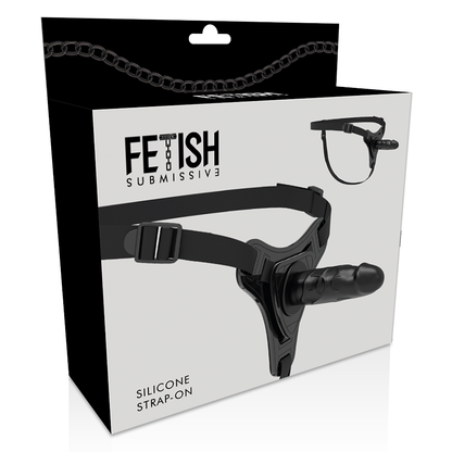 FETISH SUBMISSIVE HARNESS - SILICONE NERO REALISTICO 15 CM - FETISH SUBMISSIVE HARNESS | Lingerie Harness Boutique