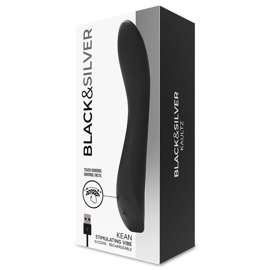 BLACK&SILVER - VIBRATORE KEAN TOUCH CONTROL - BLACK&SILVER | Lingerie Harness Boutique