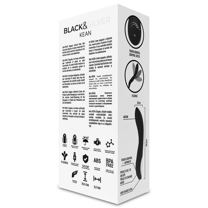 BLACK&SILVER - VIBRATORE KEAN TOUCH CONTROL - BLACK&SILVER | Lingerie Harness Boutique