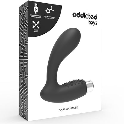 ADDICTED TOYS - RECHARGEABLE PROSTATIC VIBRATOR MODEL 5 - BLACK