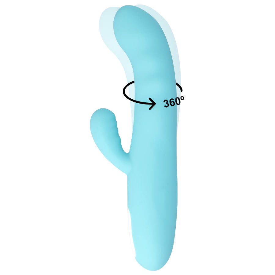 MIA - VIBRATORE ROTANTE EIFFEL BLU TURCHESE - MIA | Lingerie Harness Boutique