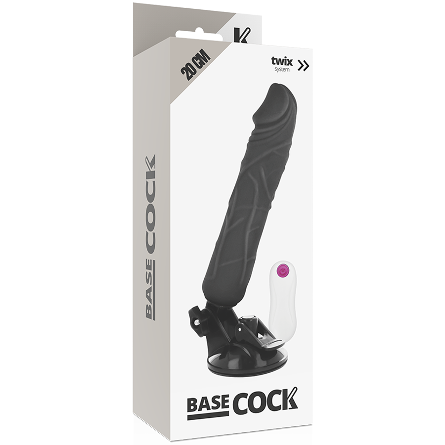 BASECOCK - REALISTIC REMOTE CONTROL VIBRATOR FLESH 20 CM -O- 4 CM