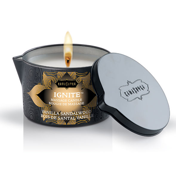 KAMASUTRA - VANILLA AND SANDALWOOD MASSAGE CANDLE 170 GR