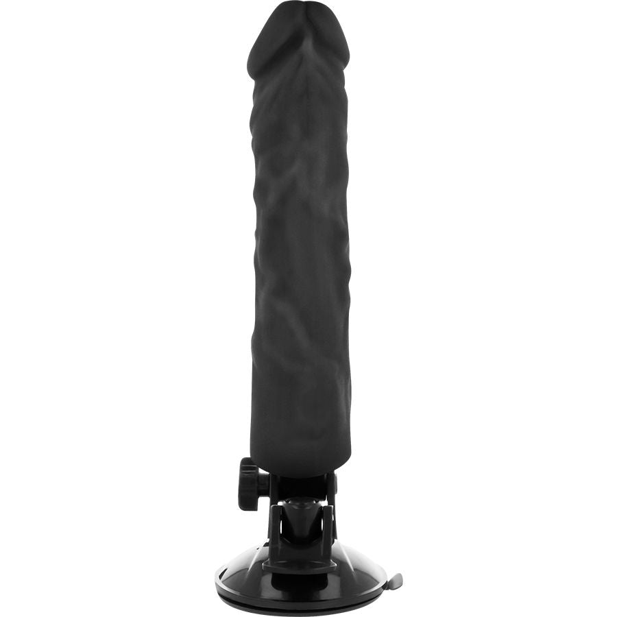 BASECOCK - VIBRATORE REALISTICO TELECOMANDO NERO 21 CM -O- 4 CM - BASECOCK | Lingerie Harness Boutique