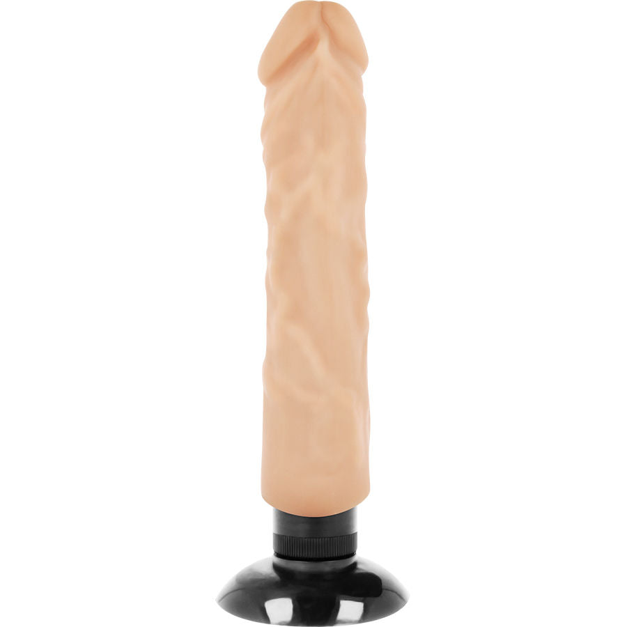 BASECOCK - VIBRATORE REALISTICO 2-1 NERO 20 CM -O- 4 CM - BASECOCK | Lingerie Harness Boutique