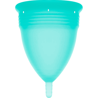 STERCUP - COPPA MESTRUALE IN SILICONE FDA ACQUAMARINA - TAGLIA L - STERCUP | Lingerie Harness Boutique