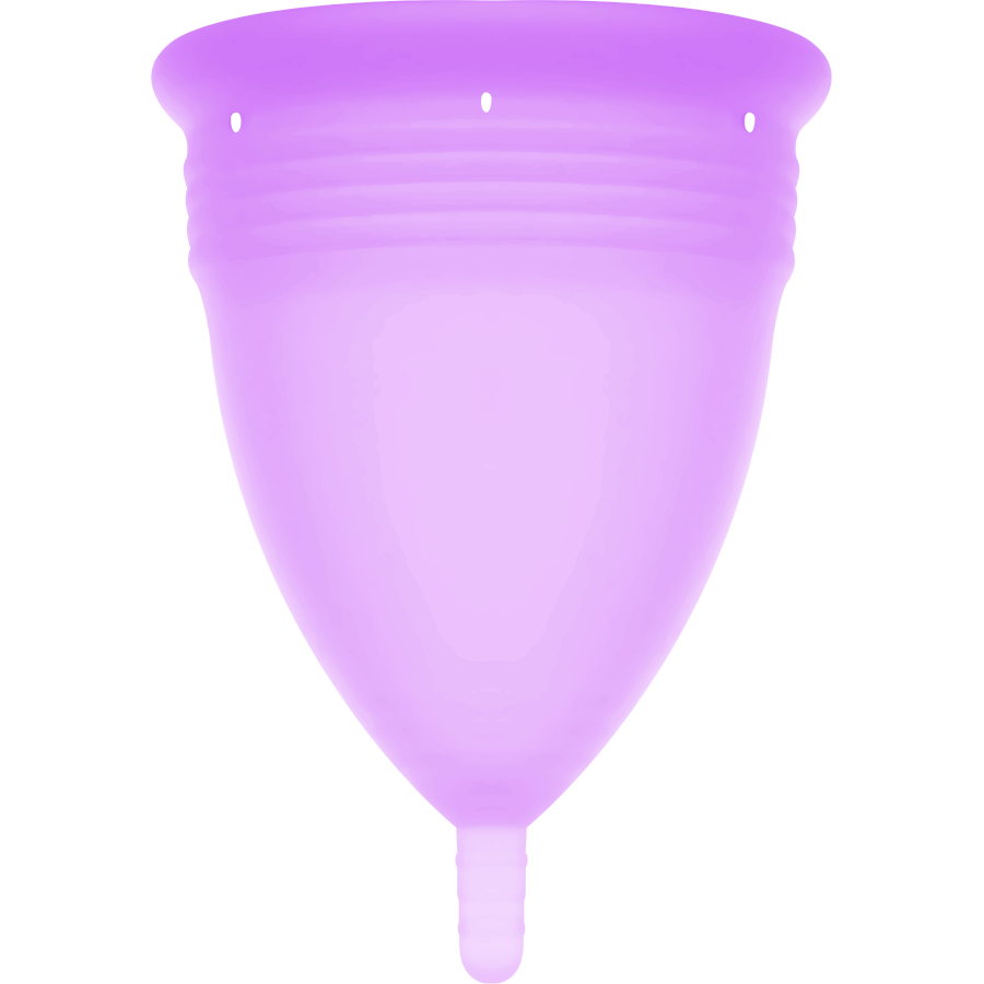 STERCUP - COPPA MESTRUALE IN SILICONE FDA LILLA - TAGLIA S - STERCUP | Lingerie Harness Boutique